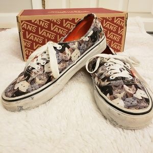 Vans ASPCA collab cat print unisex W8/ M6.5